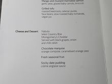 Menu on the BA108 DXB-LHR today.
