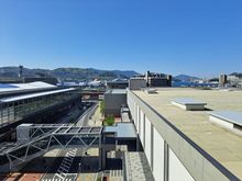 A  beautiful day in  Nagasaki with the Diamond Princess  docked close to Oura Church and Glover Garden