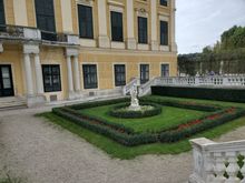 Little garden right behind the palace - right ...