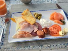 A typical spread from the breakfast buffet