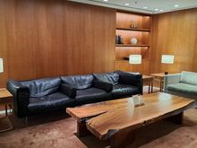 Sitting area in the lounge ( more seats by the windows.) Lots of power sockets