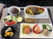 Same appetizer as a flight out of BKK.