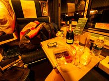 Celebrating my first long haul train journey. 