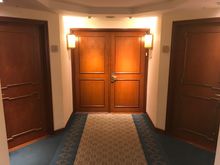 The double doors leading to the regency executive suite, the room to the left has a connecting door with our suite