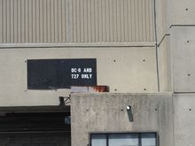 I got a kick out of this....  At out arrival gate in Terminal C, Logan.  These were legacy United Gates.  