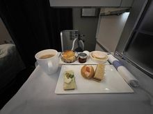 Afternoon tea. Scone wasn’t warm. Still nice. 