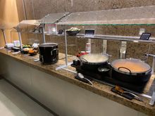 Admiral’s Club was open with only 10 minutes left following this evening flight!   My brother & I scarfed dinner down as quickly as we could.  