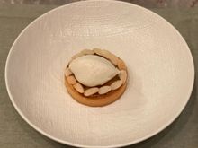 Pear frangipane tart