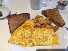 Omelette for breakfast. 