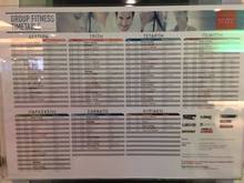 Group class schedule