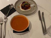 Tomato soup and beets