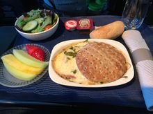 Chicken Cilantro Sandwich for lunch on YYC-IAH