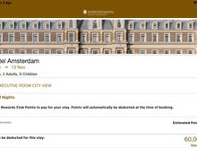 Points needed for standard room at IC Amsterdam
