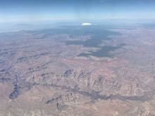 Flying over the Grand Canyon
