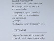 Added to above post. Menu card for WTP Dec 18