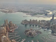 The Pearl Qatar, approach into DOH