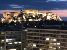 Acropolis View from our Terrace 