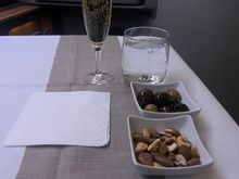 Standard offerings shortly after take off. 