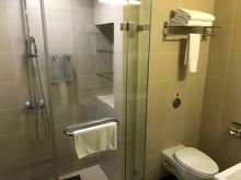 Clean bathroom: shower pressure heavenly and heating excellent