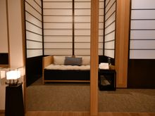 Relax area in workout room