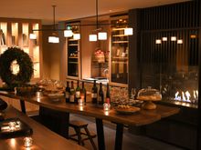 Wine and cheese offering 