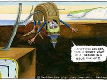 Steve Bell on May's short extension.