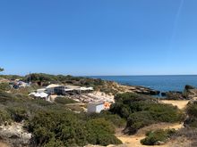 This is the “beach”, already crowded without the W