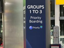 Noticed a potential mismatch with this new sign. Groups 1-3 but only oneworld emerald or sapphire underneath. Wonder why “ruby” is missing. Wonder if this is a mistake or whether we will see another change  to ruby like with the new check-in arrangement. 