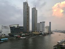 The derelict building diagonally across from the ICON SIAM