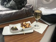 Post departure beverage. Received about 50 minutes after wheels up. 