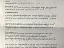 Welcome letter backside