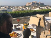 Here is the view at breakfast 