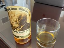 I brought part of a bottle of Pappy van Winkle 15, which goes for $95 an ounce at the bourbon bars. 