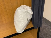Housekeeping left dirty laundry in the room