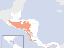 The land areas most affected.