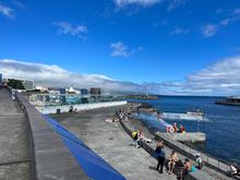 This is the Ponta Delgada Beach!  Note the Cement "sand"