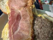 Burger before landing 