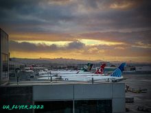 Always love the view at at SFO during sunset