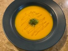 Butternut squash and pumpkin veloute 