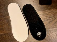 Black slippers!