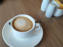 Breakfast at Kuang's Café - Cappuccino, not nice