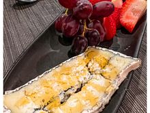 Cheese appetizer ordered as a desert
