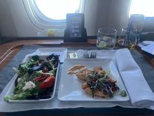 Starter - salad with the cold chicken slices. If given the choice I wouldn’t get it again. 