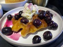 BRIOCHE WAFFLE - macerated blueberries, mascarpone