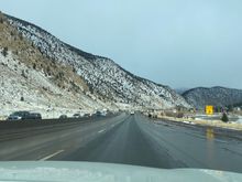 No traffic on the way back!