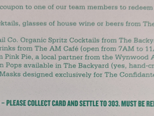 Was given this coupon inside Global welcome envelope at check-in.