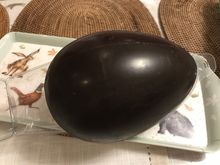The rather large dark chocolate Easter egg 