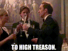 To high treason. That's what these men were committing when they signed the Declaration. Had we lost the war, they would have been hanged, beheaded, drawn and quartered...