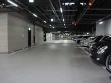 The parking garage is pretty immense.
