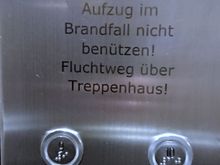 The information regarding a situation when there is fire, is only in German, not in English, though the hotel has many international guests. 